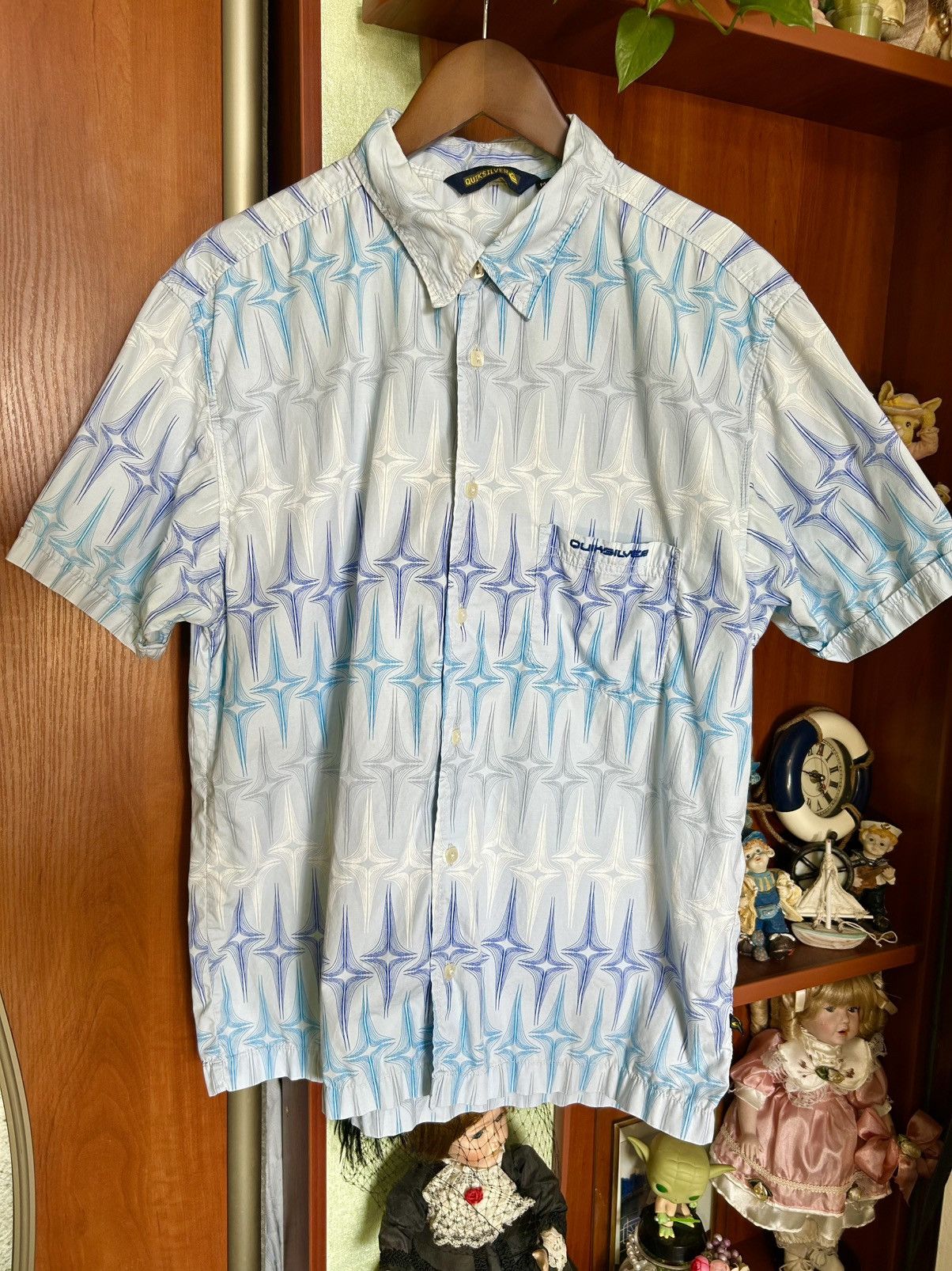 Quiksilver Quiksilver Shirt Hawaiian Vintage Mr Vegas Saphir Surf Shine Size US M / EU 48-50 / 2 - 1 Thumbnail