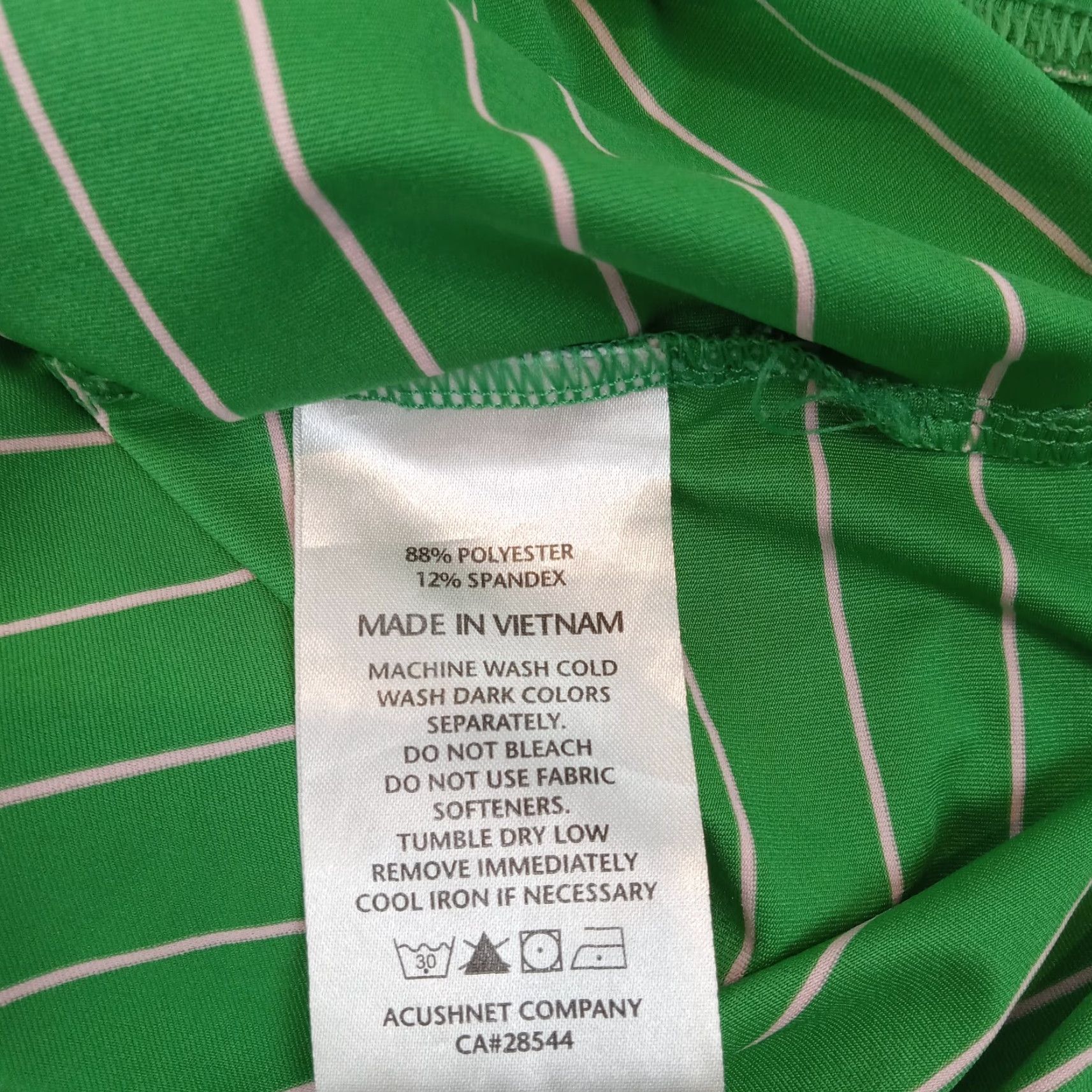 Footjoy Footjoy Polo Shirt Men 2XL XXL Green White Striped Short Sleeve Stretch Casual Polo Size US XXL / EU 58 / 5 - 7 Thumbnail