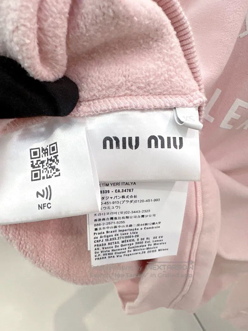 Miu Miu Miu Miu Size XS Pink rivet sweater Size XS / US 0-2 / IT 36-38 - 4 Thumbnail
