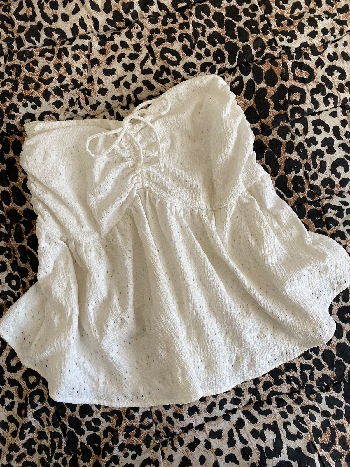 Vintage Vintage white midi shirt Size 27" / US 4 / IT 40 - 2 Thumbnail