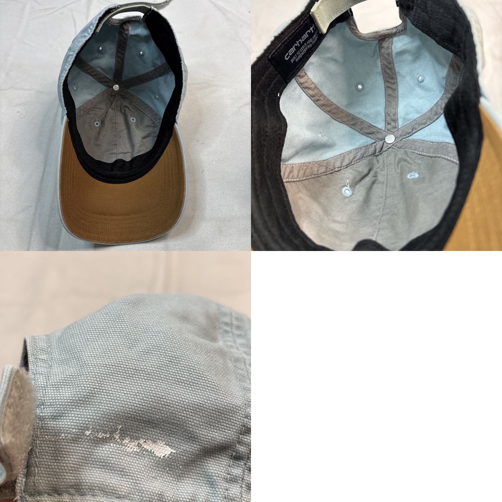 Carhartt Carhartt Mens Cotton Canvas Hat Odessa Adjustable Soft Blue Cap Hat Size ONE SIZE - 8 Thumbnail