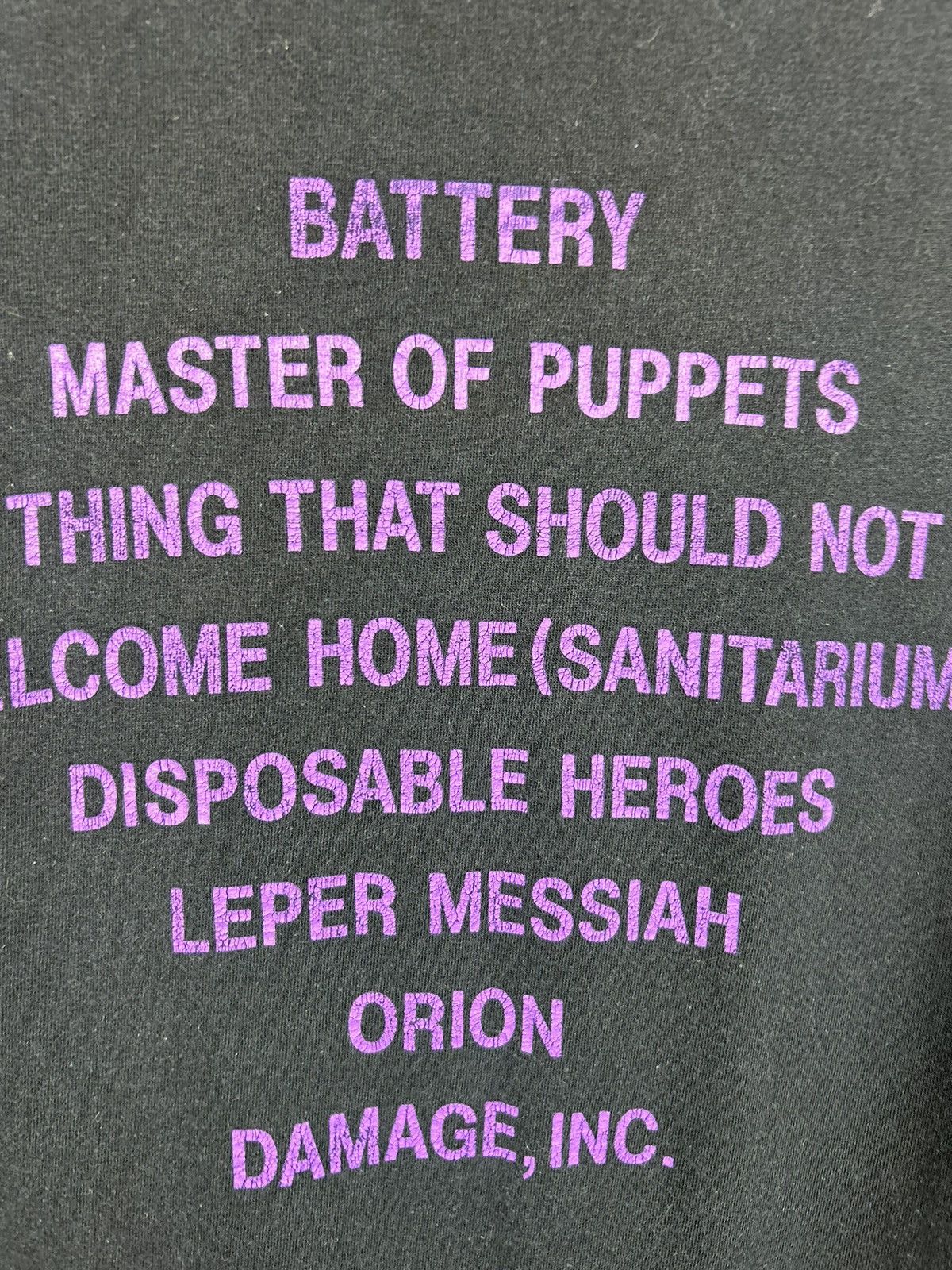 Band Tees Vintage Metallica Master Of Puppets 1994 T shirt Tour Size US S / EU 44-46 / 1 - 19 Thumbnail