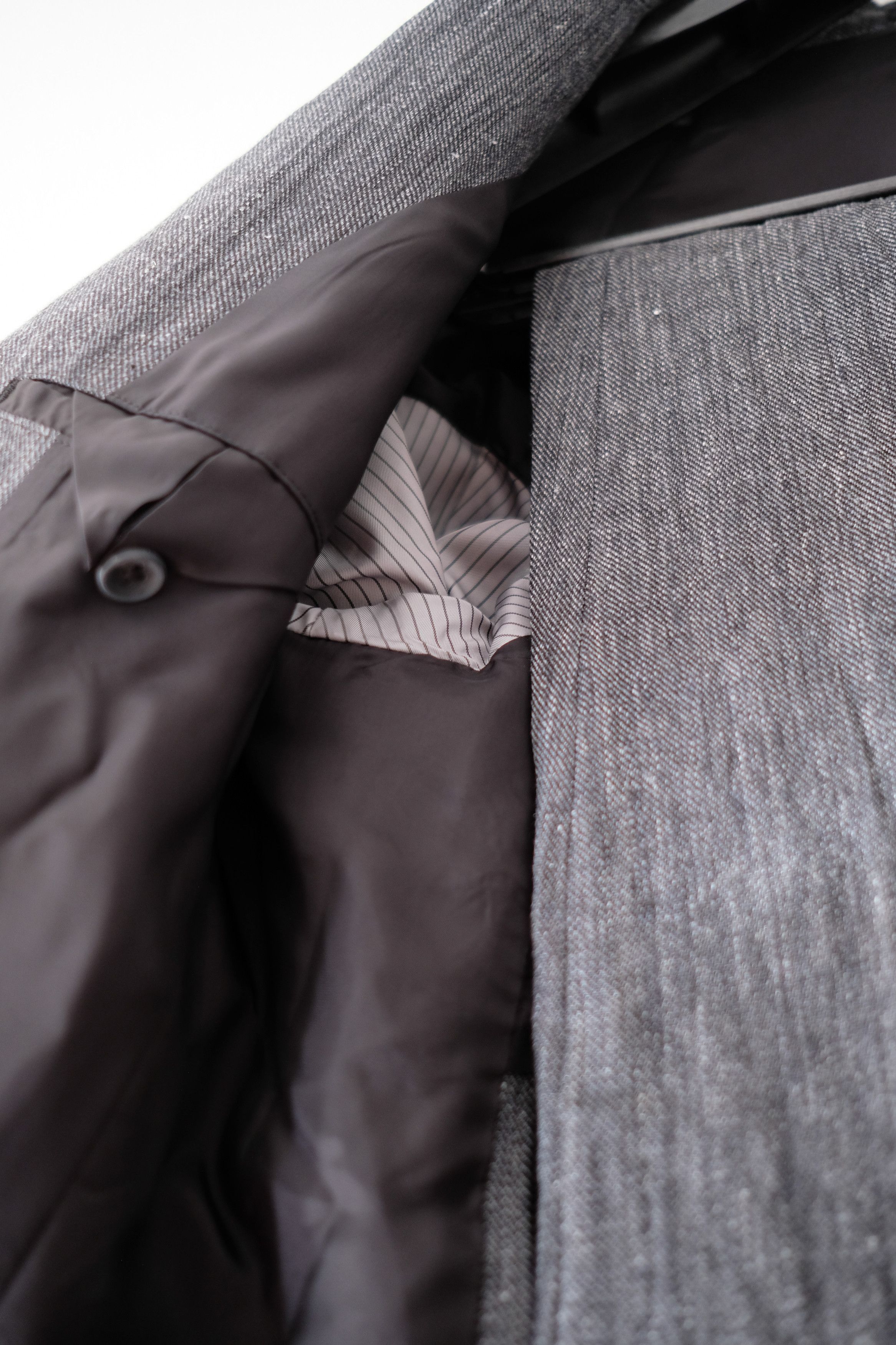Yohji Yamamoto Yohji Yamamoto Pour Homme FLAX TOP GABARDINE SET Size 42R - 6 Thumbnail