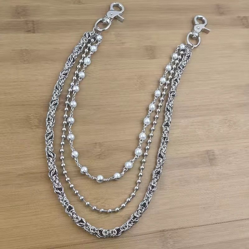 Jewelry 2 Layer Natural Echo Pearled Wallet Chain Size ONE SIZE - 2 Thumbnail