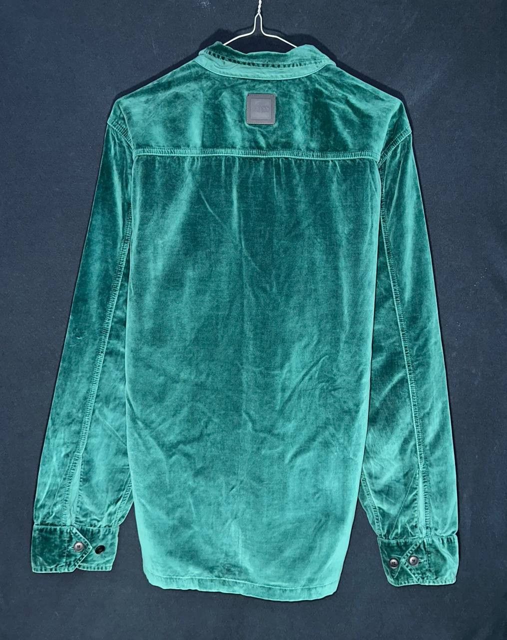 Hugo Boss Hugo Boss velur shirt damtik zip jacket dark green Size US M / EU 48-50 / 2 - 8 Thumbnail