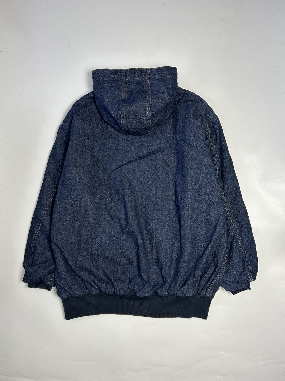 Japanese Brand JAVA DENIM BOMBER JACKET WITH HOODIE Size US L / EU 52-54 / 3 - 4 Thumbnail