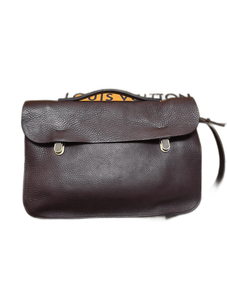 Vintage Bleu de Chauffe vintage leather messenger bag Size ONE SIZE - 1 Thumbnail