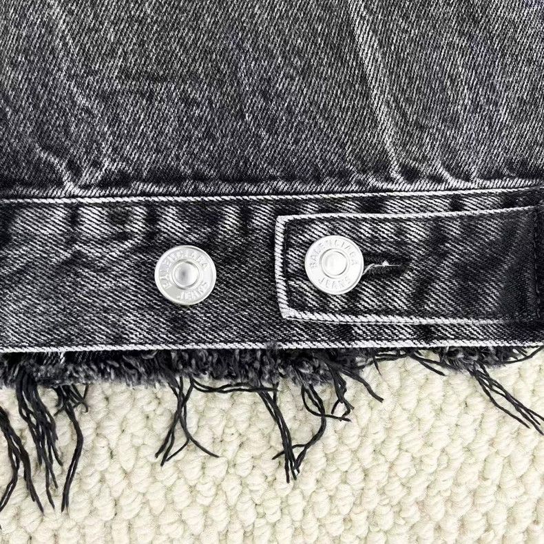 Balenciaga Balenciaga Washed and distressed black grey double-layered Size US XL / EU 56 / 4 - 4 Thumbnail