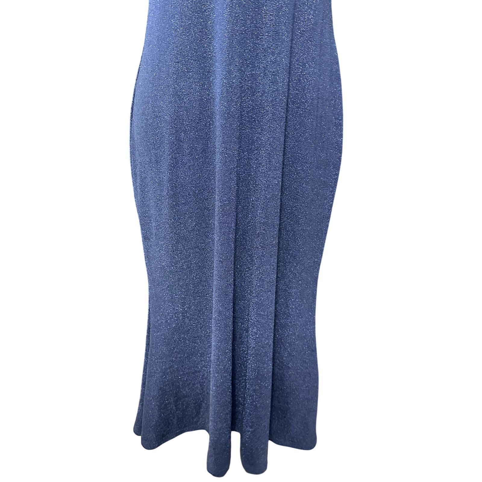 Mishka Misha Marlow Midi Dress Low Back Sleeveless Blue 12 NWOT Size XL / US 12-14 / IT 48-50 - 4 Thumbnail