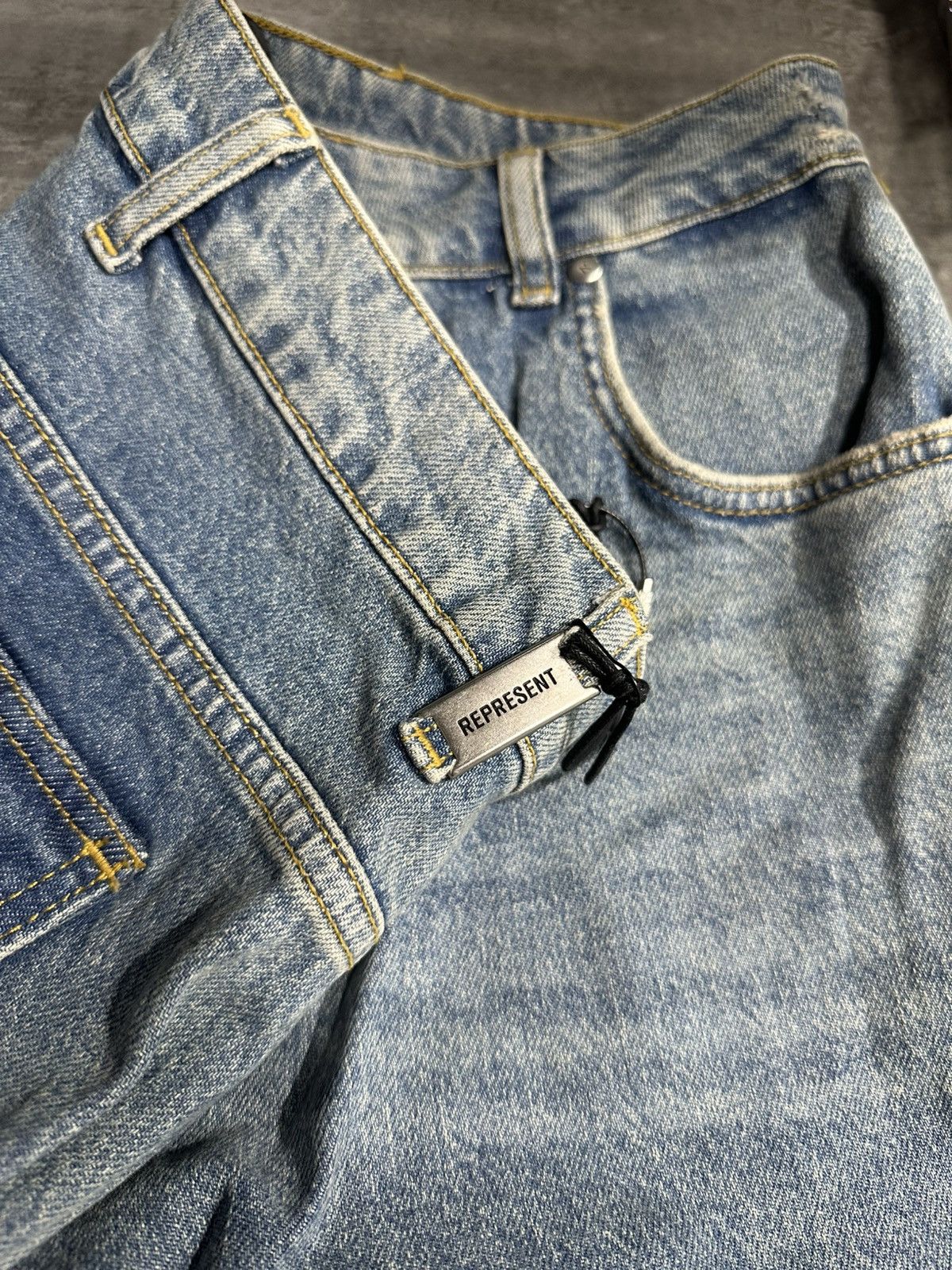 Represent Clo. Represent R3 Cargo Denim Jeans Size US 33 - 5 Thumbnail