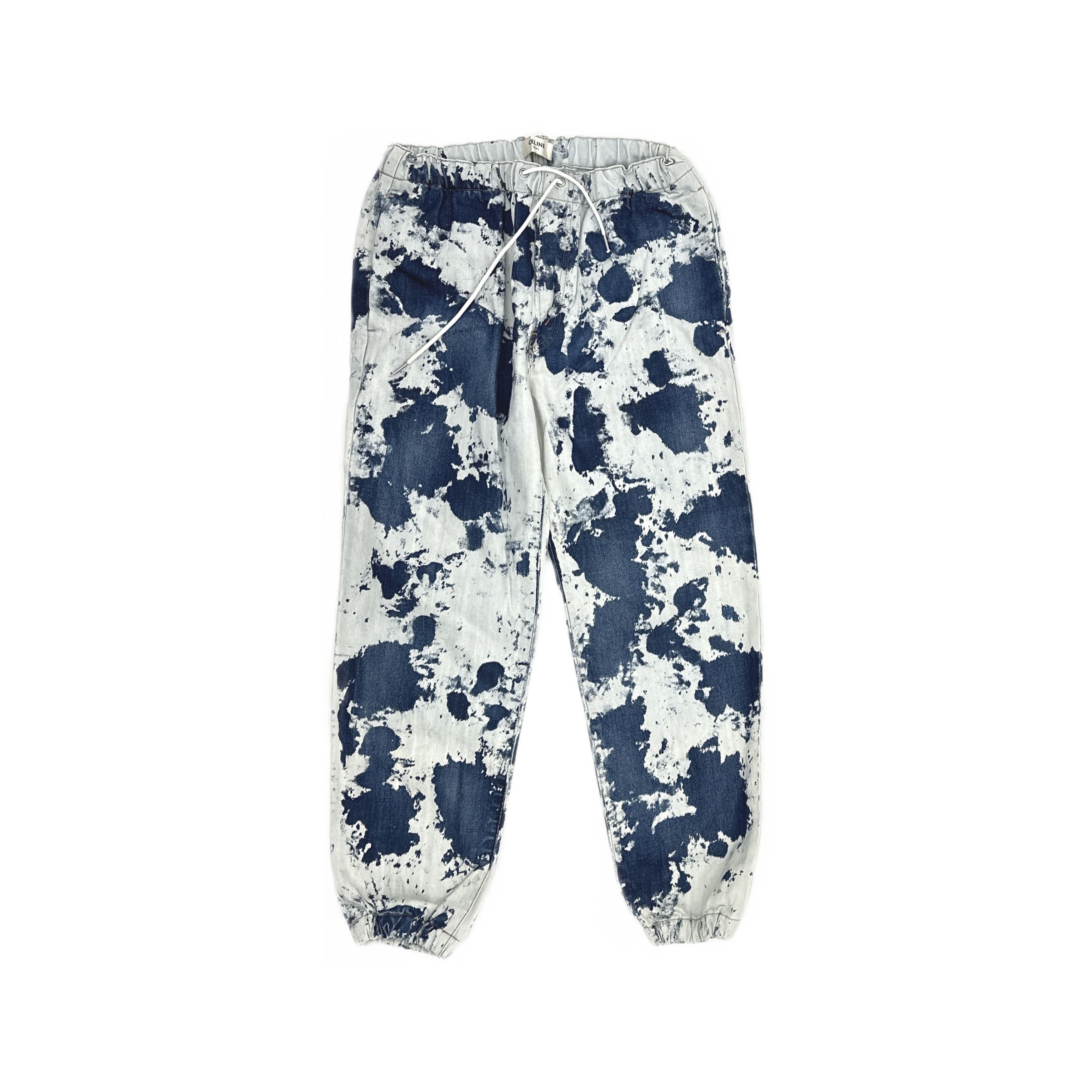 Celine CELINE Tie-Dye Denim Joggers Size 28 Size US 28 / EU 44 - 1 Thumbnail