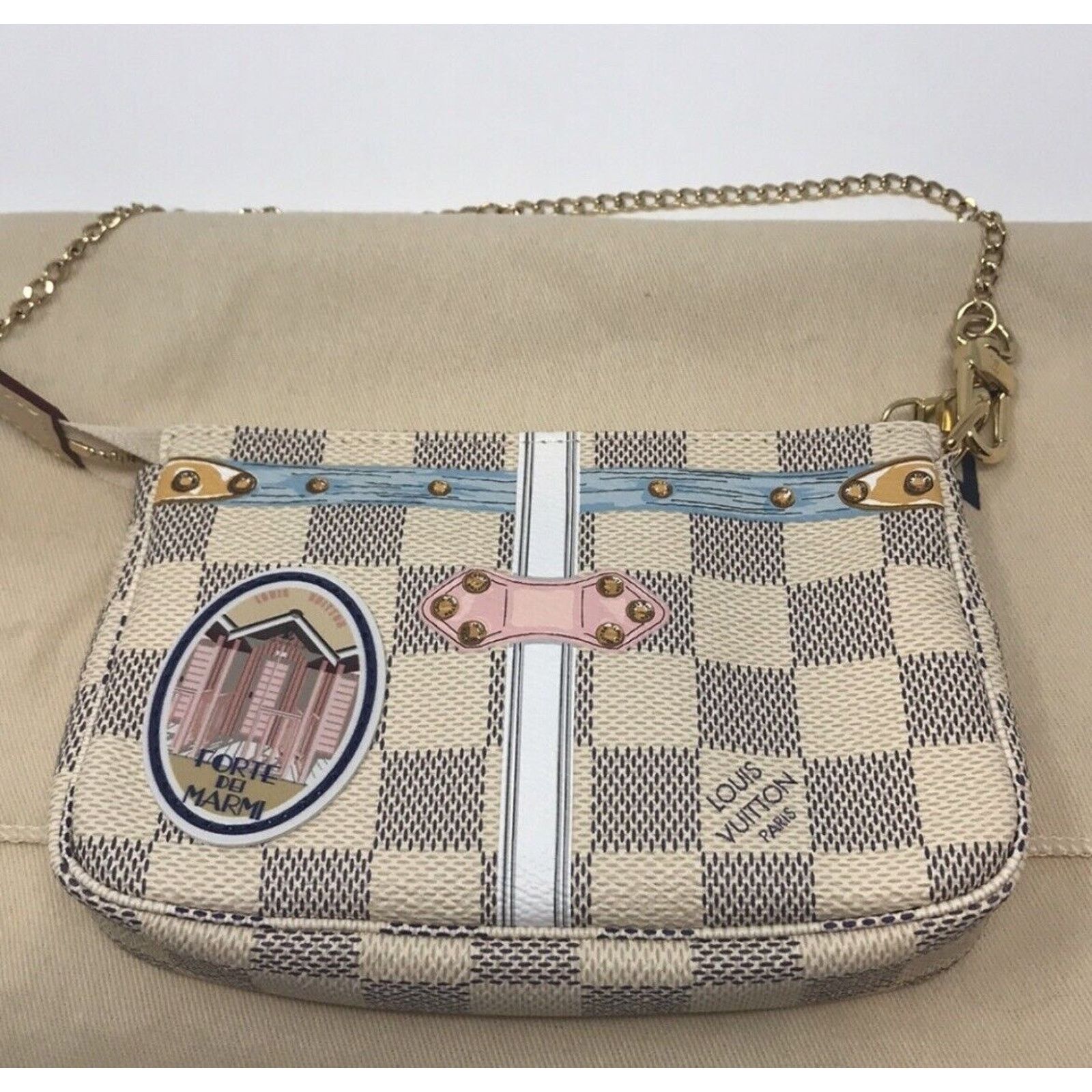Louis Vuitton MINI POCHETTE LOUIS VUITTON FORTE DE MARMI LIMITED ED AZUR Size ONE SIZE - 9 Thumbnail