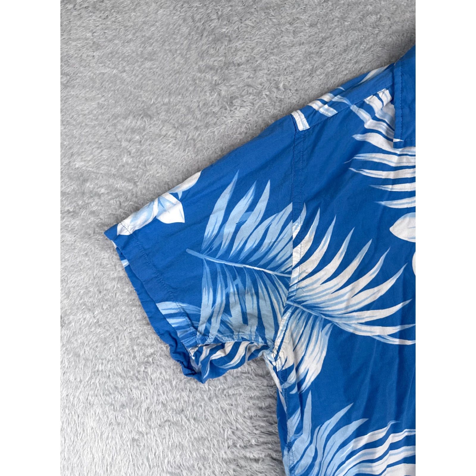 Vintage VINTAGE Favant Shirt Men 2XL XXL Blue Floral Plumeria Palm 100% Rayon Hawaiian Button Up Size US XXL / EU 58 / 5 - 5 Thumbnail