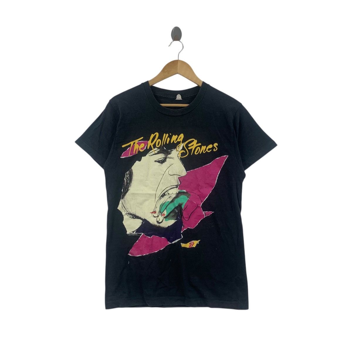 Band Tees Vintage THE ROLLING STONES x ANDY WARHOL 1990 Tour Tee Shirt Size US S / EU 44-46 / 1 - 1 Thumbnail
