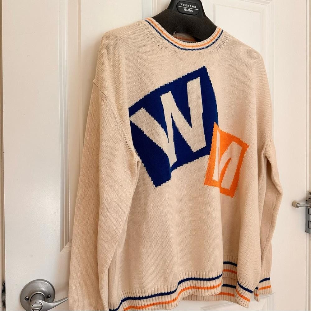 Designer Weekend Max Nara Label-cut Cotton Blend Yarn Sweater Sz: S Size S / US 4 / IT 40 - 5 Thumbnail
