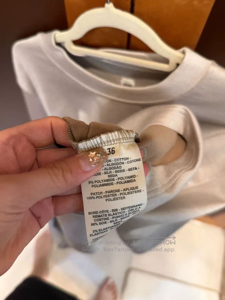 Hermes Hermes Khaki Colored Crew Neck Underwear Size XS / US 0-2 / IT 36-38 - 4 Thumbnail