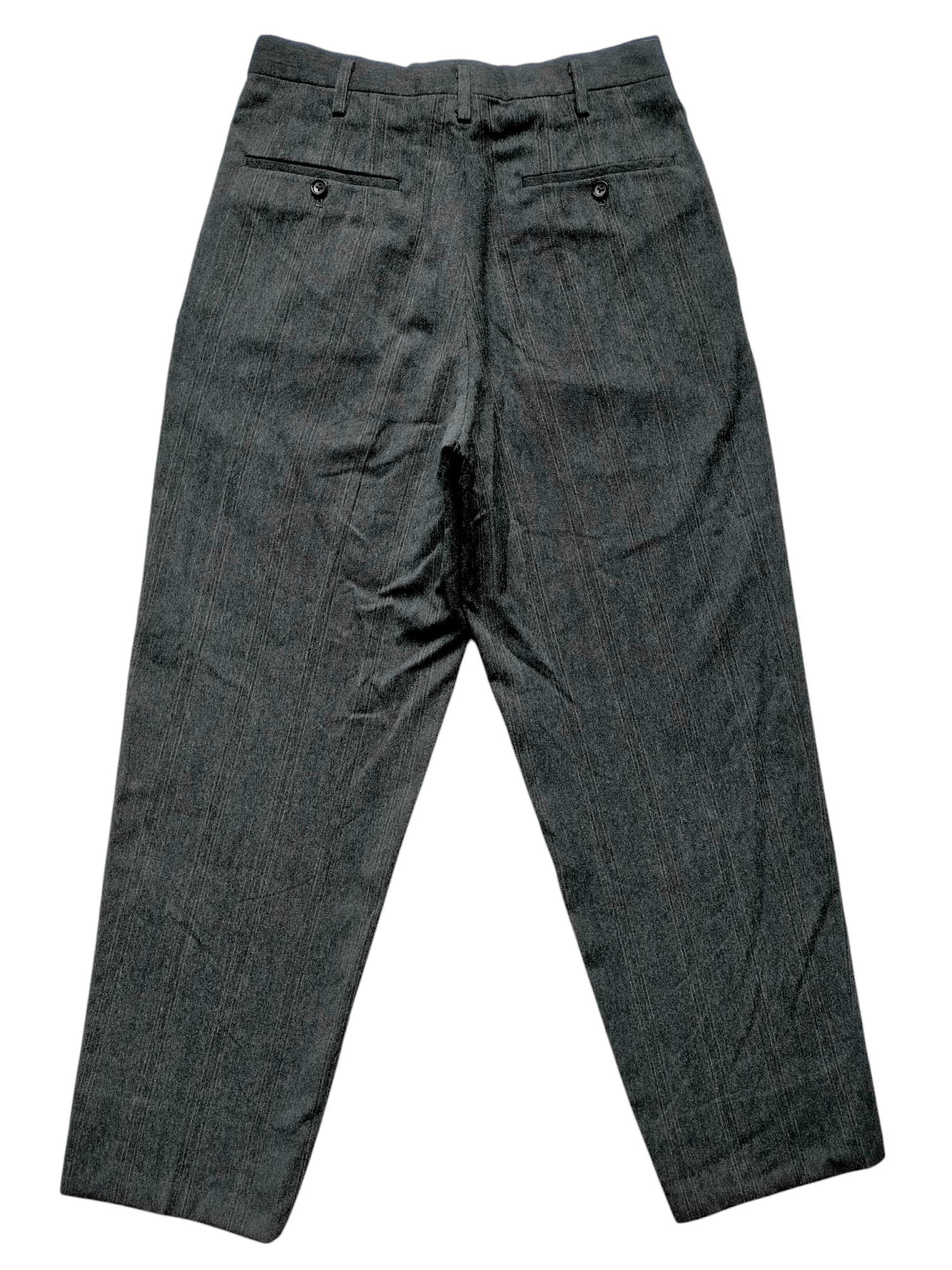 Yohji Yamamoto Y's for men Yohji Yamamoto Wool Wide Stripe Trouser Pants Size US 30 / EU 46 - 2 Thumbnail