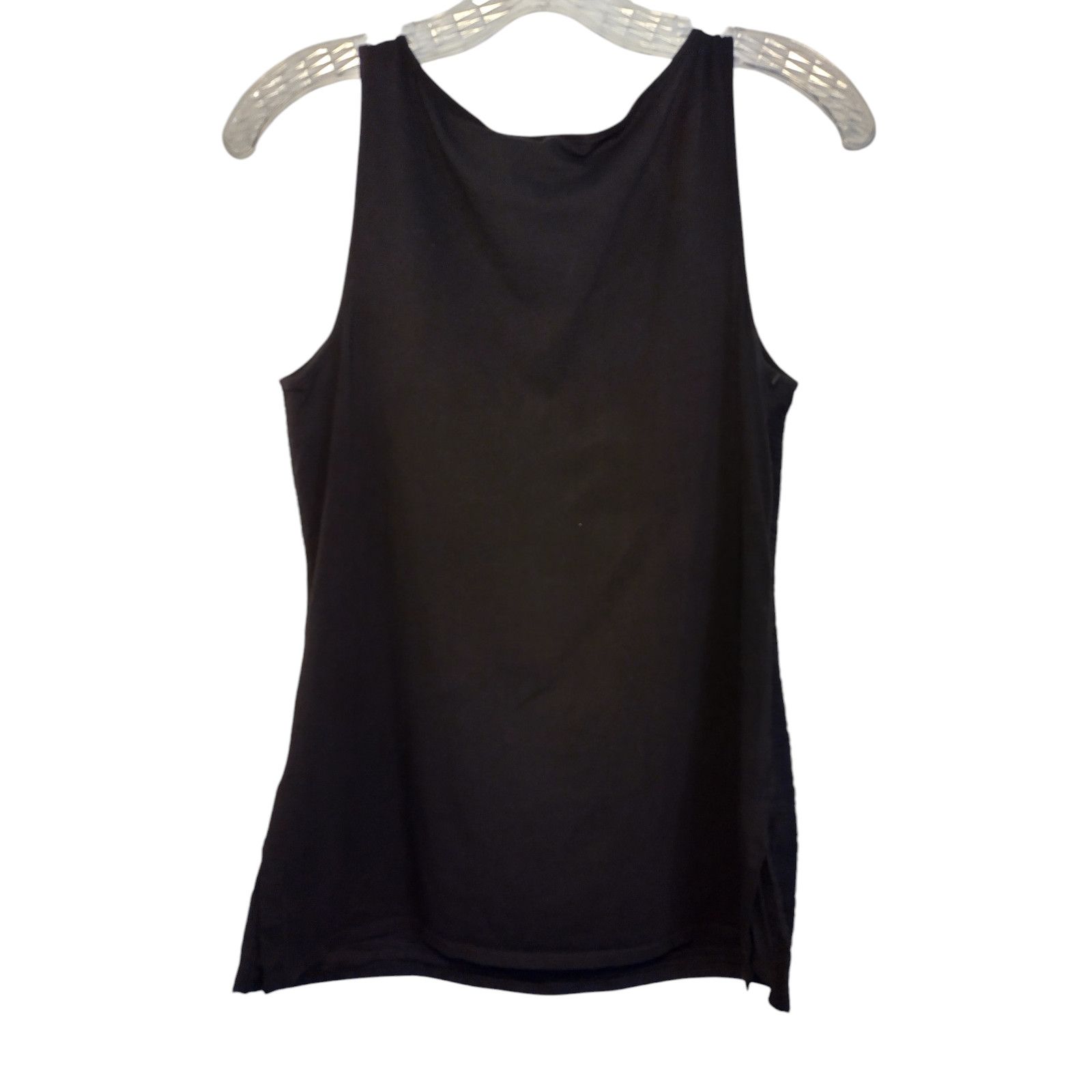 Ann Taylor Ann Taylor Womens Pullover Scoop neck Tank Black Sz Small Size S / US 4 / IT 40 - 7 Thumbnail