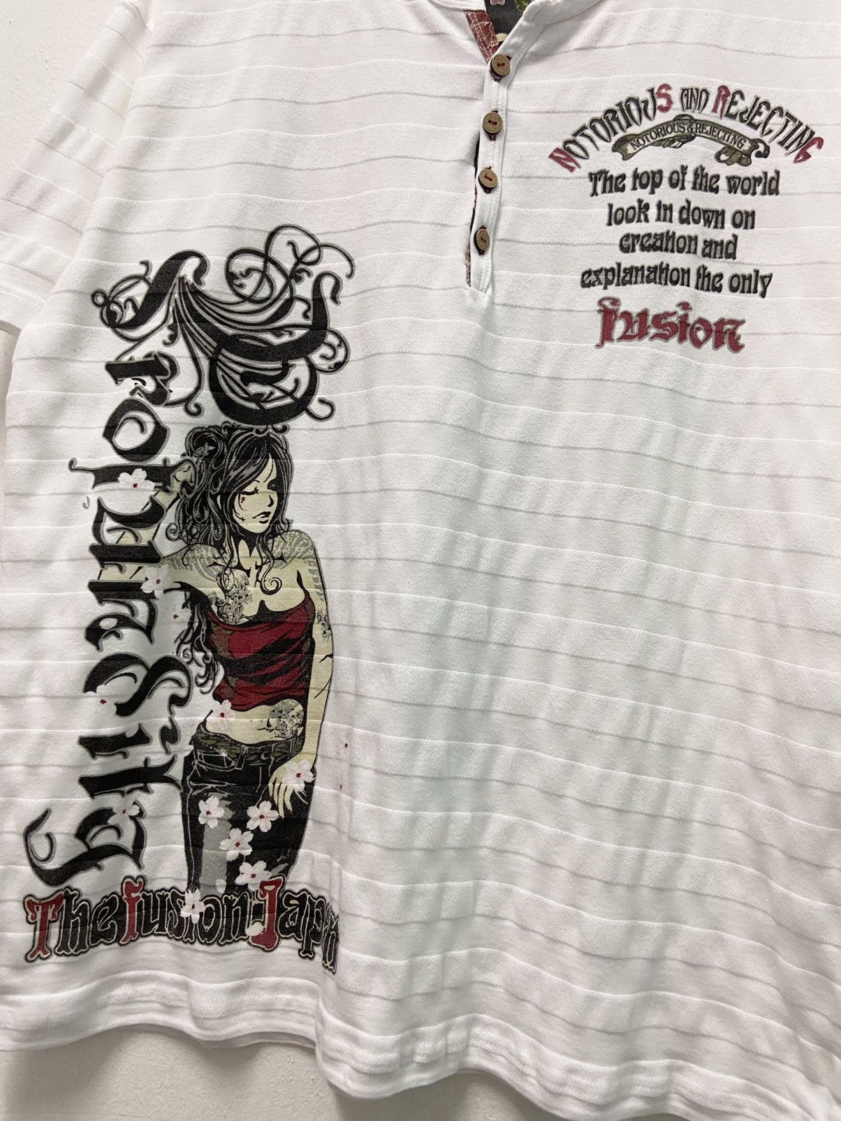 Hysteric Glamour 2000's Bullet Noise " Yakuza Notorius Rejecting " T-Shirt Size US L / EU 52-54 / 3 - 4 Thumbnail