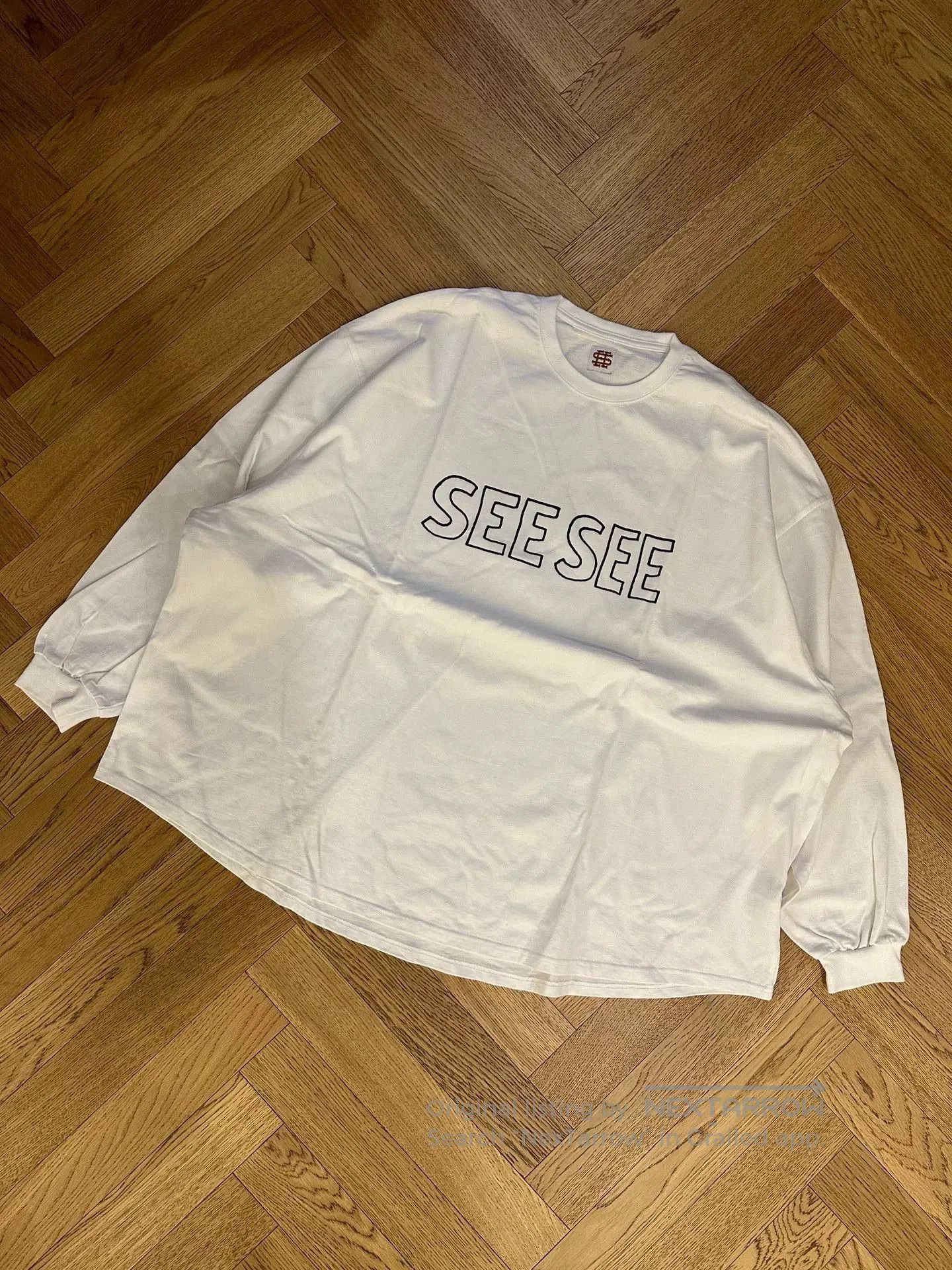 Vintage SEE SEE Big Pocket Font Logo Tee. Size US XL / EU 56 / 4 - 1 Thumbnail