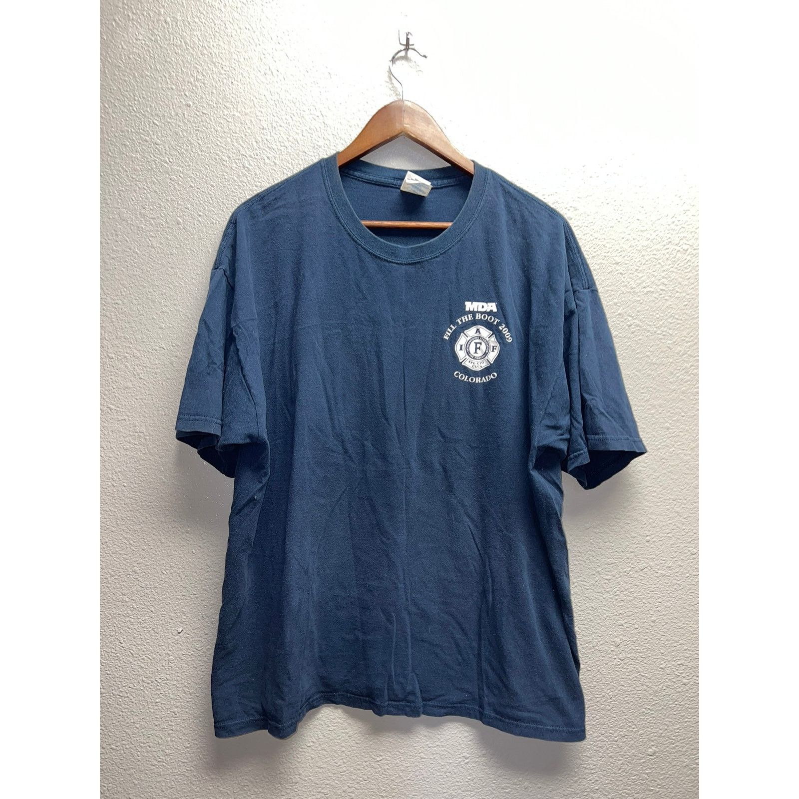 Gildan Fill The Boot Firefighter Shirt Fire Fighers & MDA Tee XL Size US XL / EU 56 / 4 - 2 Thumbnail