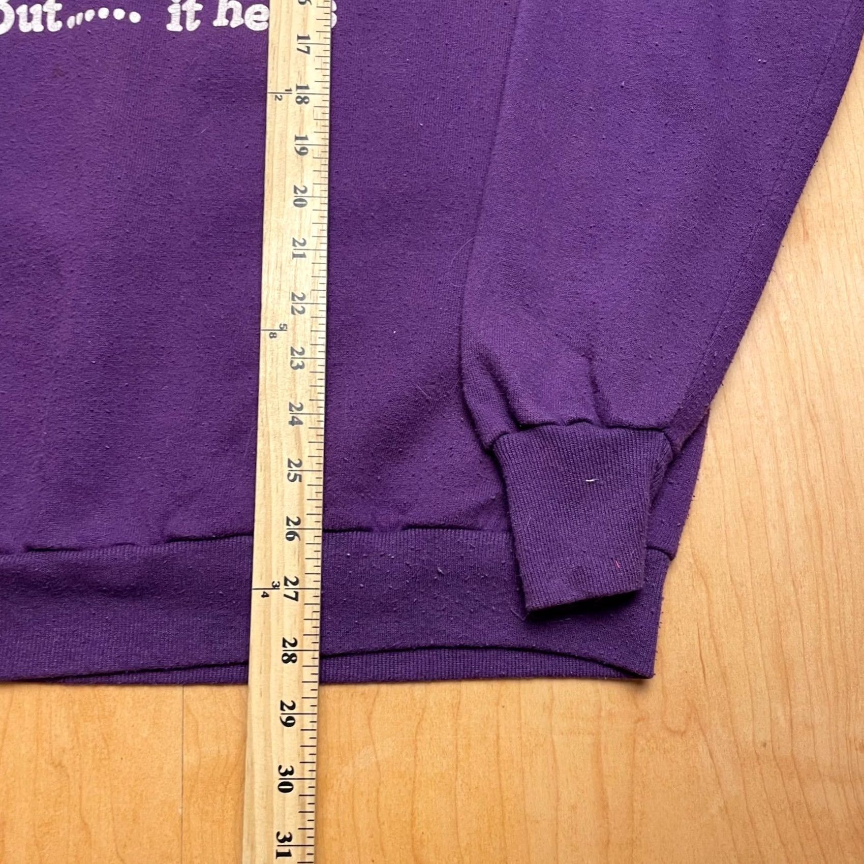 Jerzees VINTAGE JERZEES Goofy XL Purple Long Sleeve Pullover Crewneck Sweatshirt Solid Size US XL / EU 56 / 4 - 7 Thumbnail