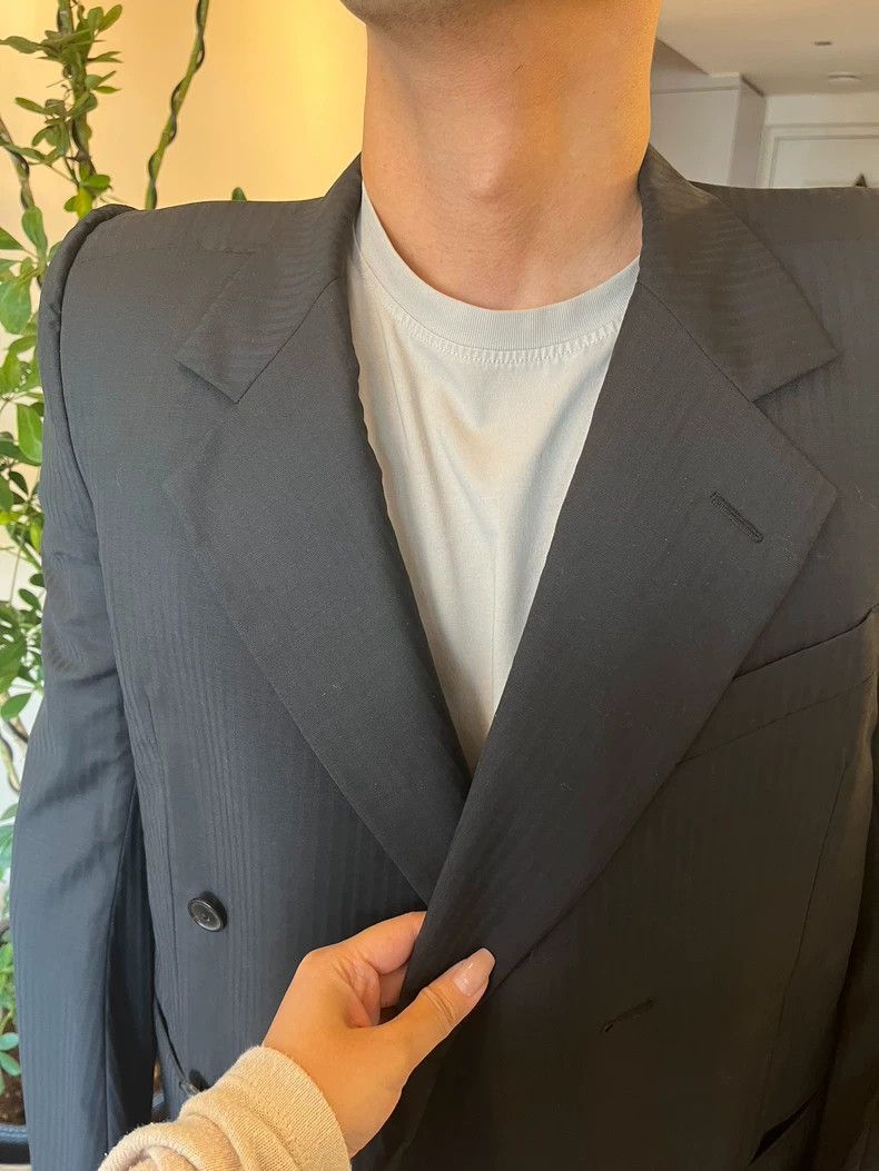 Balenciaga Balenciaga Men's Casual Lapel Double-Breasted Padded Shoul Size US M / EU 48-50 / 2 - 5 Thumbnail