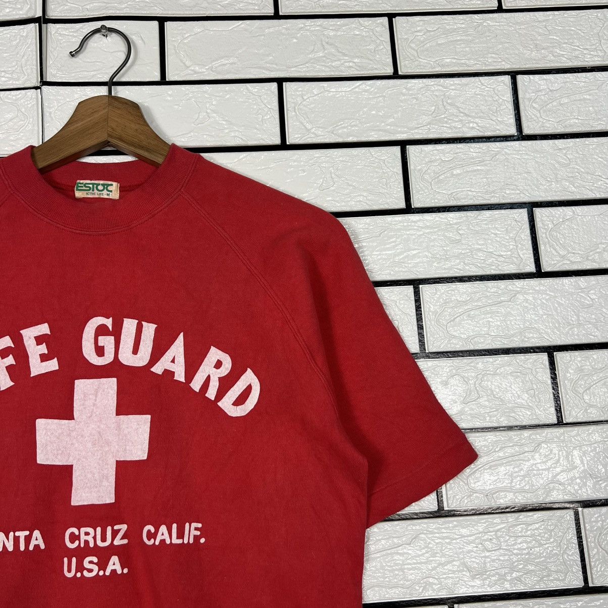 Vintage Vintage 80's LIFE GUARD Santa Cruz SS Sweatshirt #3945-C180 Size US M / EU 48-50 / 2 - 6 Thumbnail