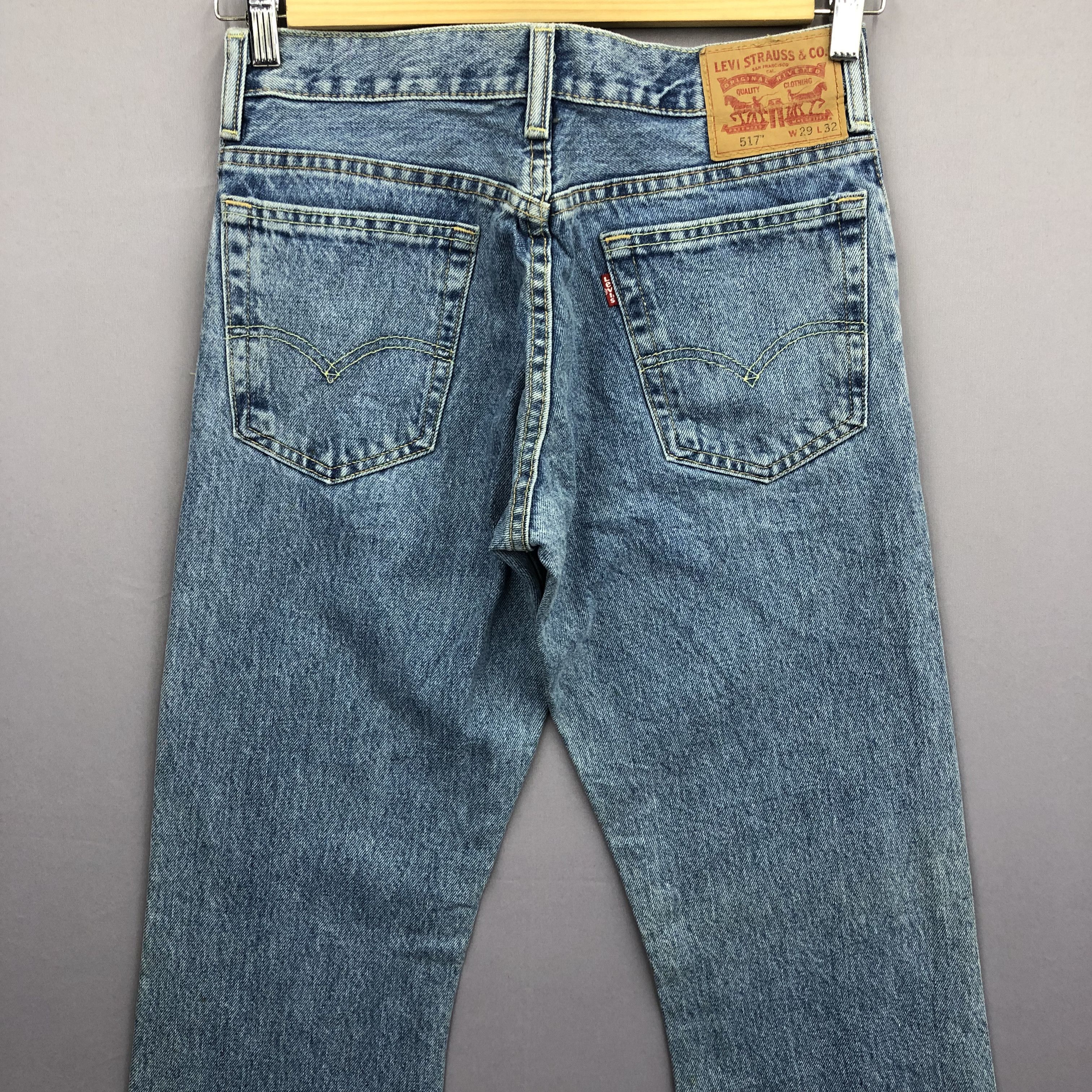 Levi's Vintage Y2K Levi's 517 Flare Jeans Levis Bootcut Faded Denim Size US 30 / EU 46 - 4 Thumbnail