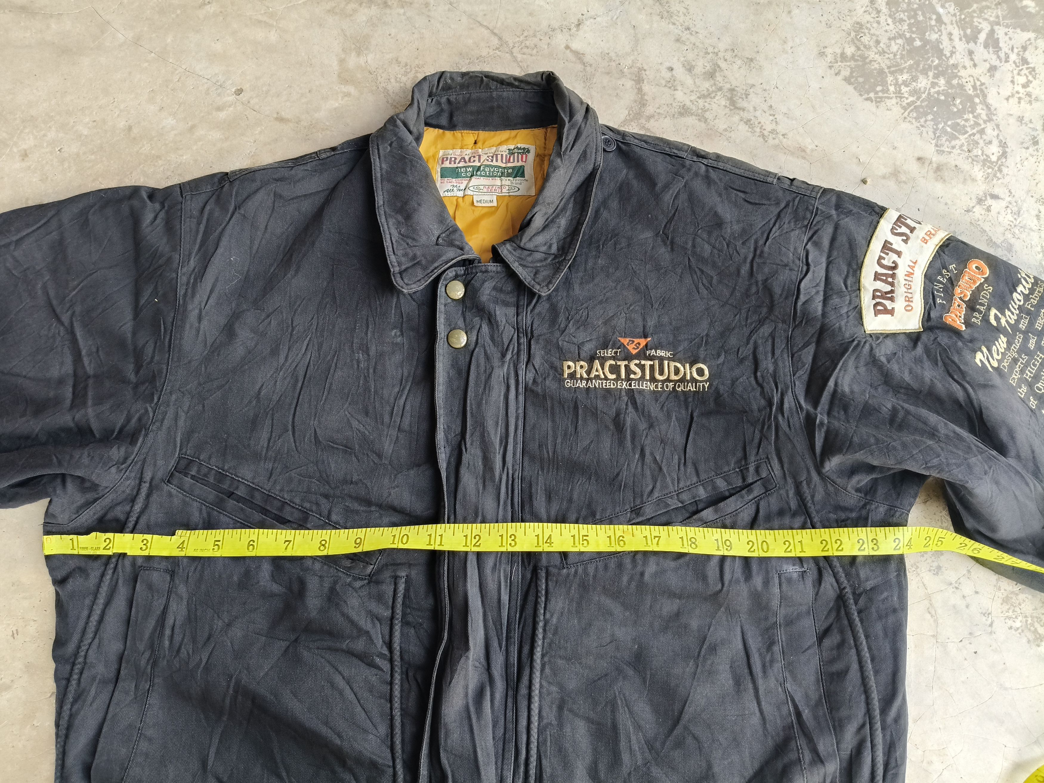 Japanese Brand Vintage PRACT STUDIO Bomber Jacket Style Size US M / EU 48-50 / 2 - 14 Thumbnail