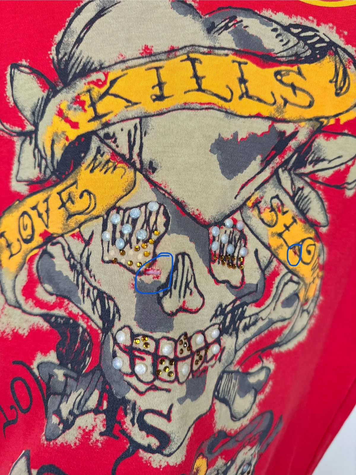 Ed Hardy Vintage Ed Hardy T shirt Women Top Heart Red Tattoo Sz S Y2K Size S / US 4 / IT 40 - 11 Thumbnail