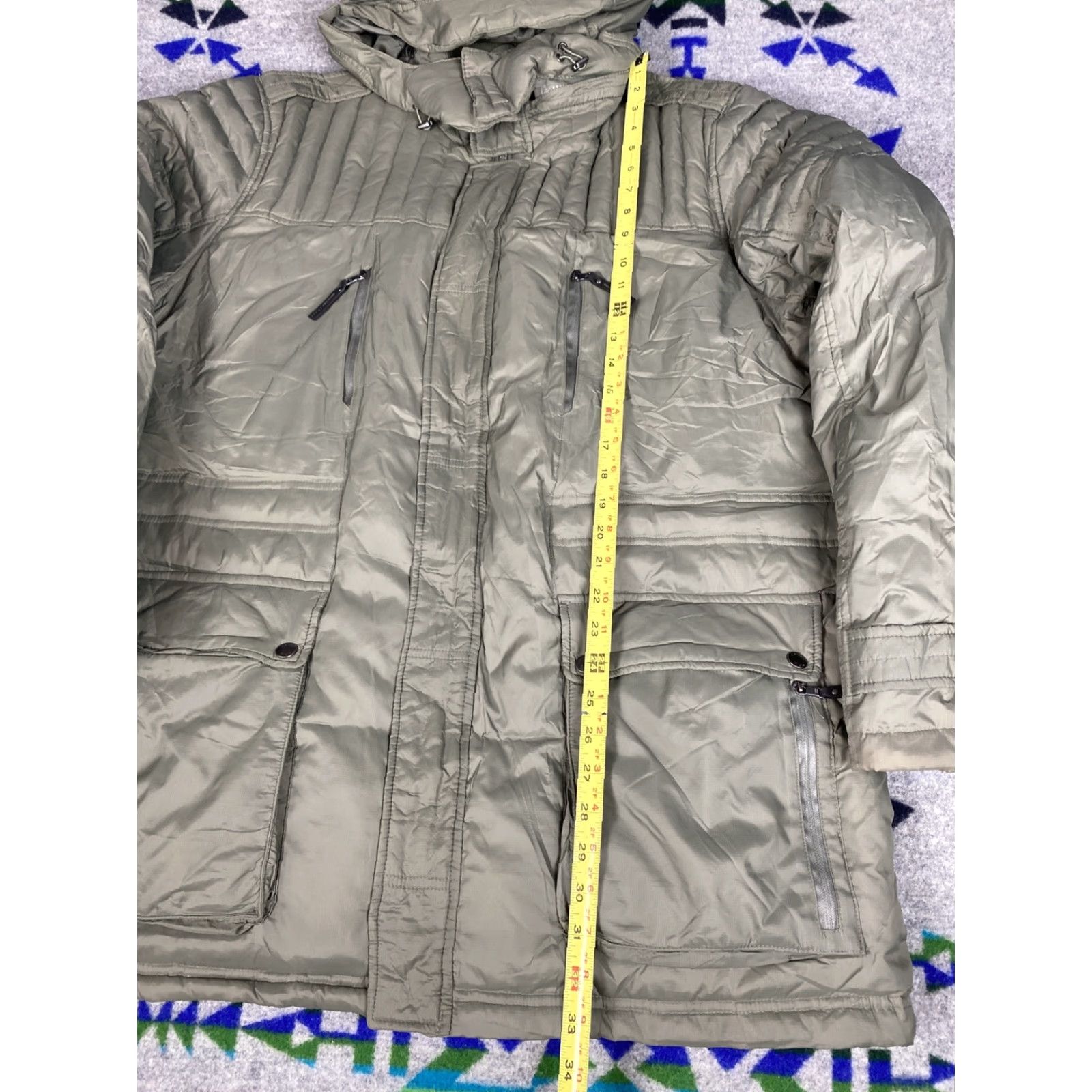 Calvin Klein Calvin Klein Down Feather Long Jacket Hoodie Coat XL Mens Green Size US XL / EU 56 / 4 - 7 Thumbnail