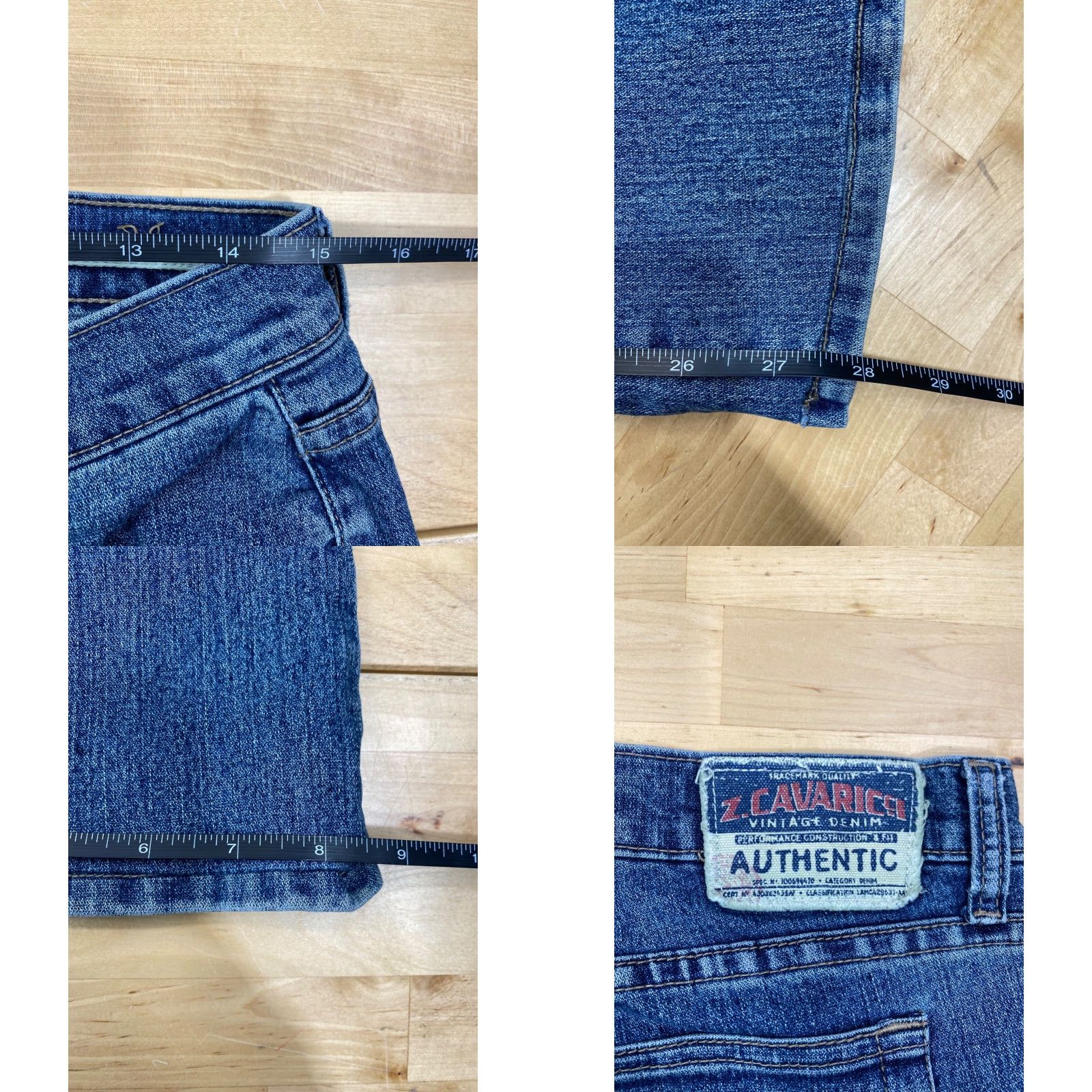Denime VINTAGE Z. Cavaricci Denim Jeans Pants Blue Size 9 Straight Leg #4908 Size 30" / US 8 / IT 44 - 8 Thumbnail