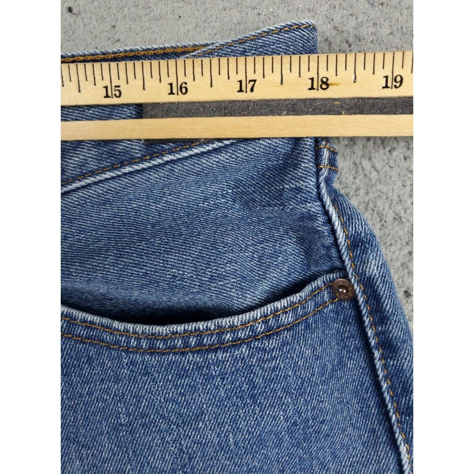Levi's Levis 505 Jeans Mens 36x30 Blue Straight Leg Denim Pants Size US 36 / EU 52 - 4 Thumbnail