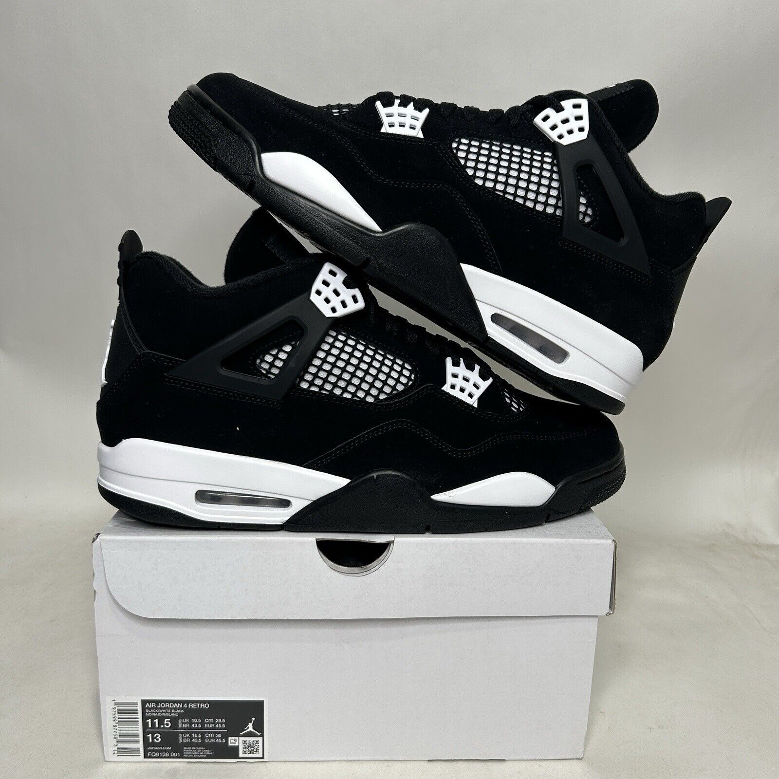 Jordan Brand Nike Air Jordan 4 Retro “White Thunder” 2024 Size US 11.5 / EU 44-45 - 1 Thumbnail