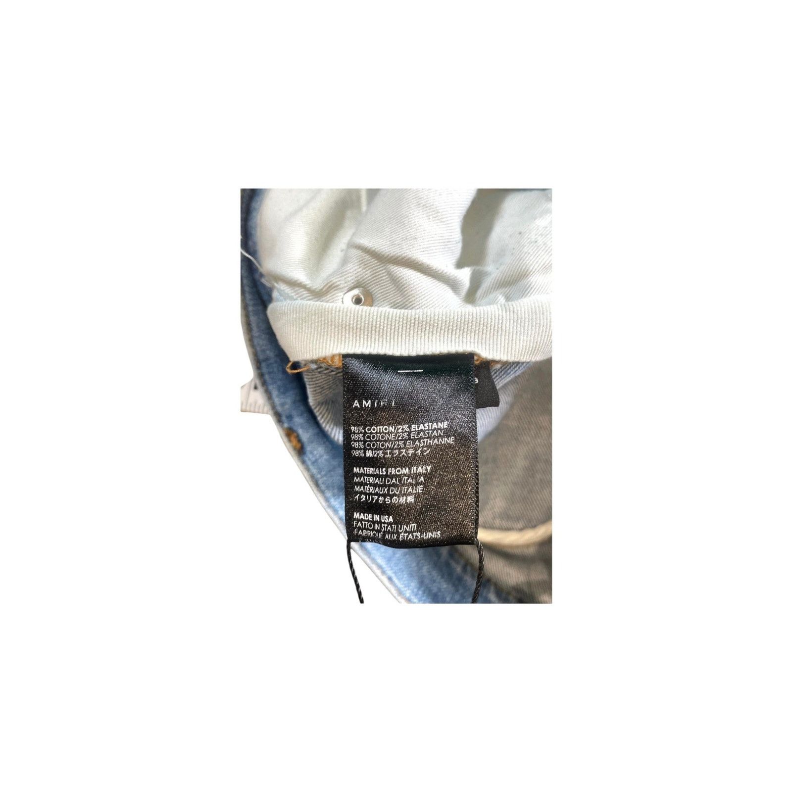 Amiri Amiri Stripe Light Wash & White Jeans Size US 29 - 5 Thumbnail