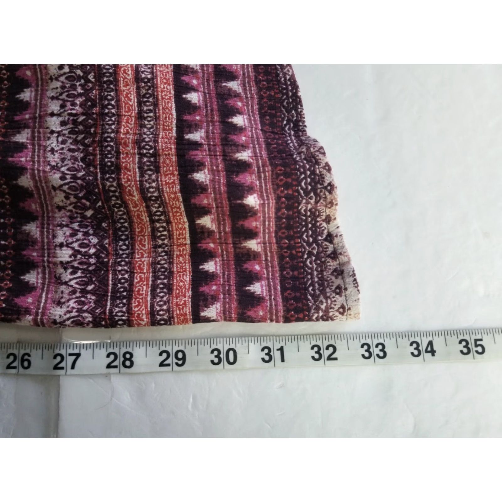 Billabong Billabong Tunic Top Womens Small Long Sleeve Scoop Neck Tassels Boho Beach Surf Geometric Print Multicolor Rayon Knit Blouse Relaxed Regular Size S Size S / US 4 / IT 40 - 6 Thumbnail