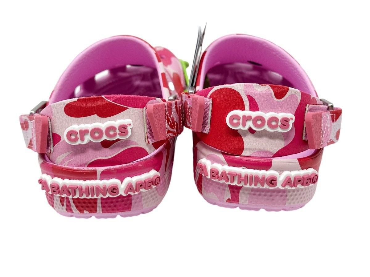 Bape × Crocs Crocs Classic Clog A Bathing Ape ABC Camo Pink Size US 10 / EU 43 - 4 Thumbnail