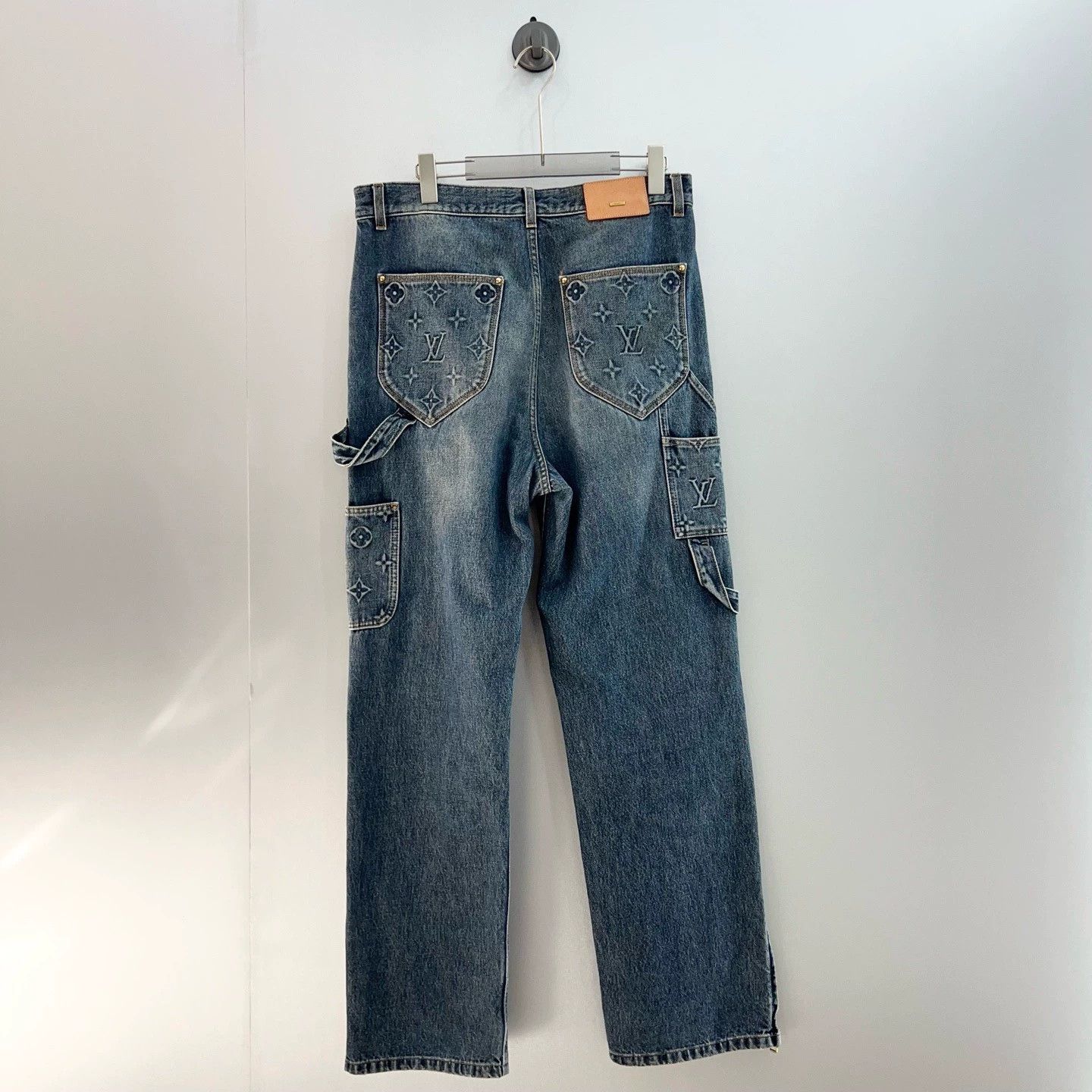 Louis Vuitton 【LV】Louis Vuitton Embossed Monogram Jeans Size US 31 - 2 Thumbnail