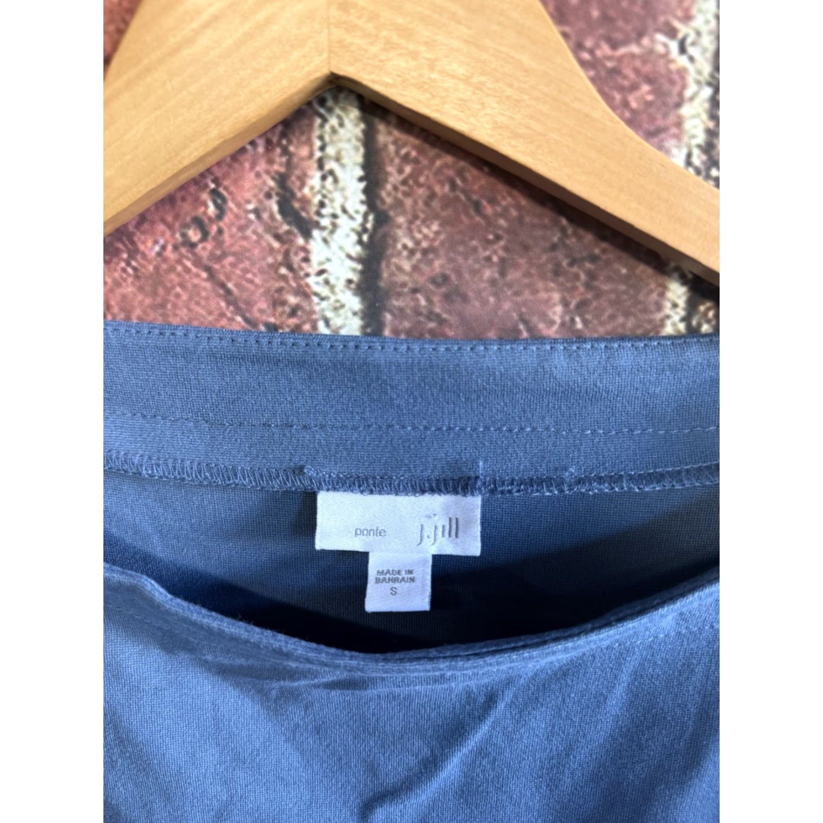 J. Jill J. Jill Womens Blouse Shirt Blue S Short Sleeve Ponte Size Small Size S / US 4 / IT 40 - 3 Thumbnail