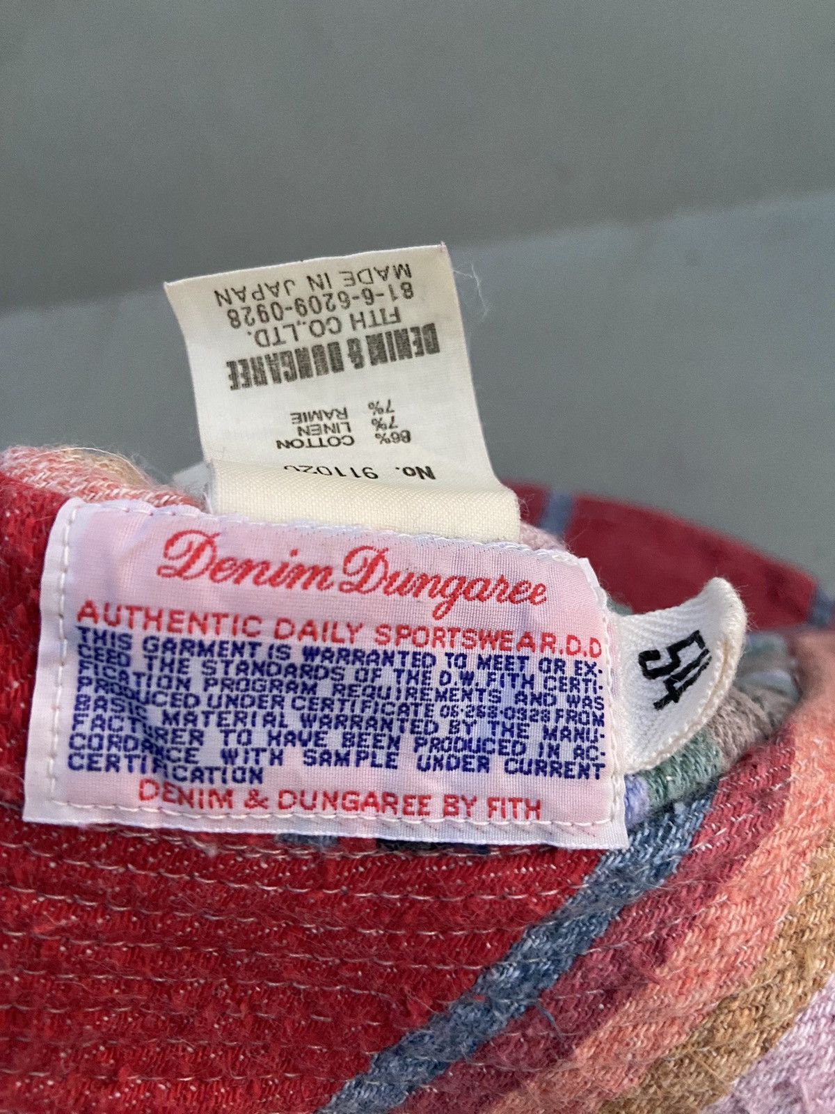 Japanese Brand 2000s denim dungaree inspiration Kapital japan bucket hat Size ONE SIZE - 6 Thumbnail