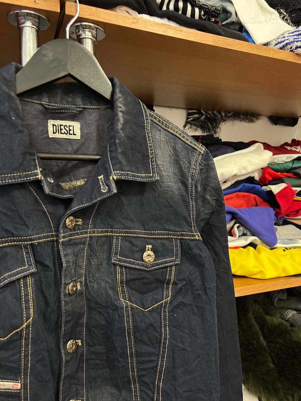 Diesel Diesel Women Blue Denim Cropped Y2K Jacket Size M / US 6-8 / IT 42-44 - 3 Thumbnail