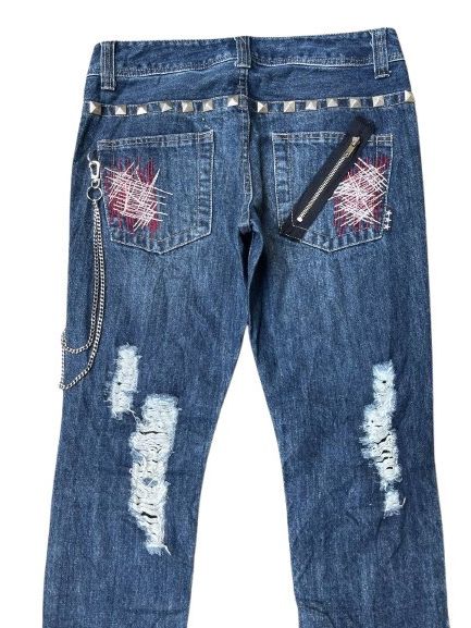 Japanese Brand VINTAGE JAPANESE BRAND DISTRESSED PUNK BONDAGE STYLE Size US 34 / EU 50 - 3 Thumbnail