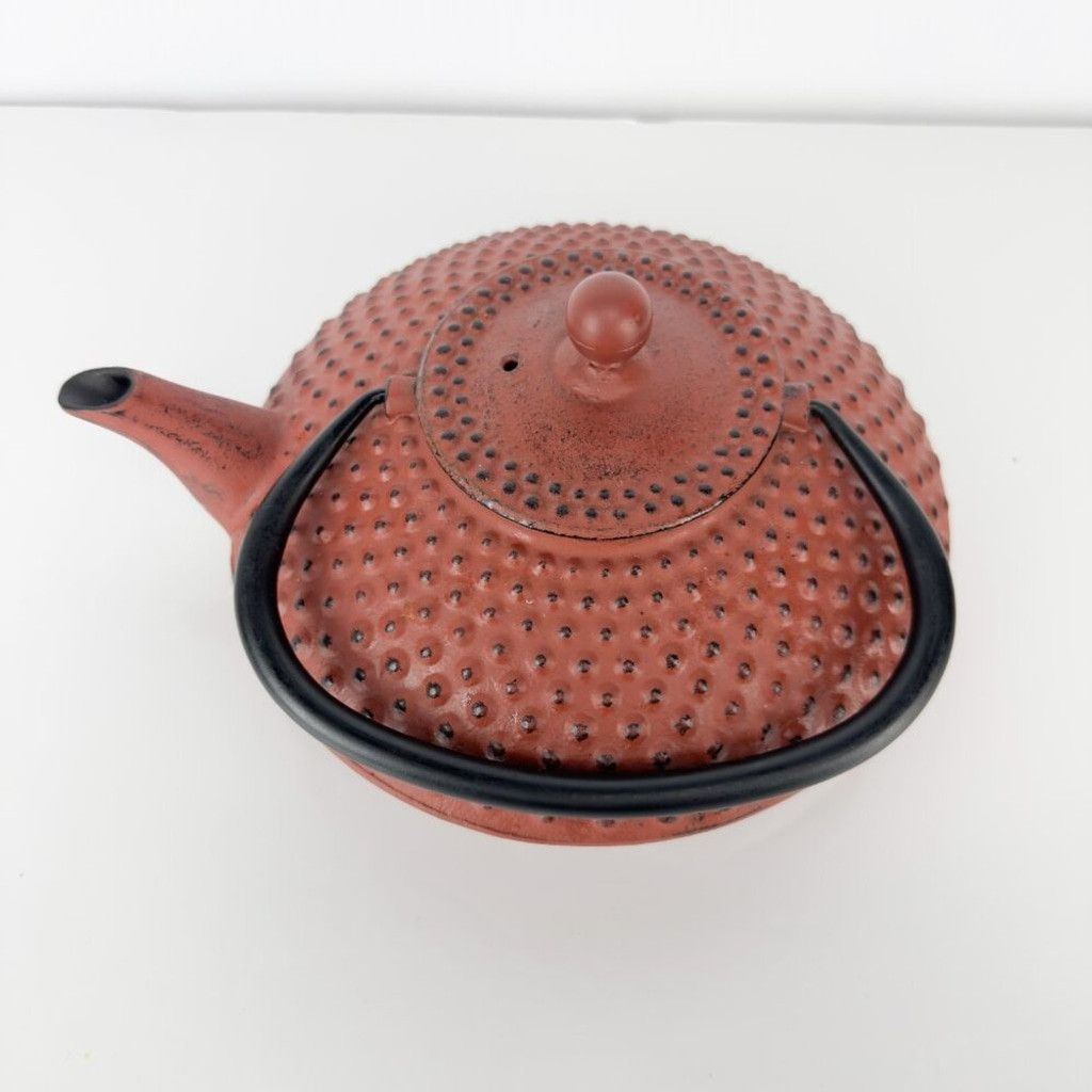 Other Japanese Red Bumpy Tea Kettle Rust Red Teapot With Infuser Size ONE SIZE - 4 Thumbnail