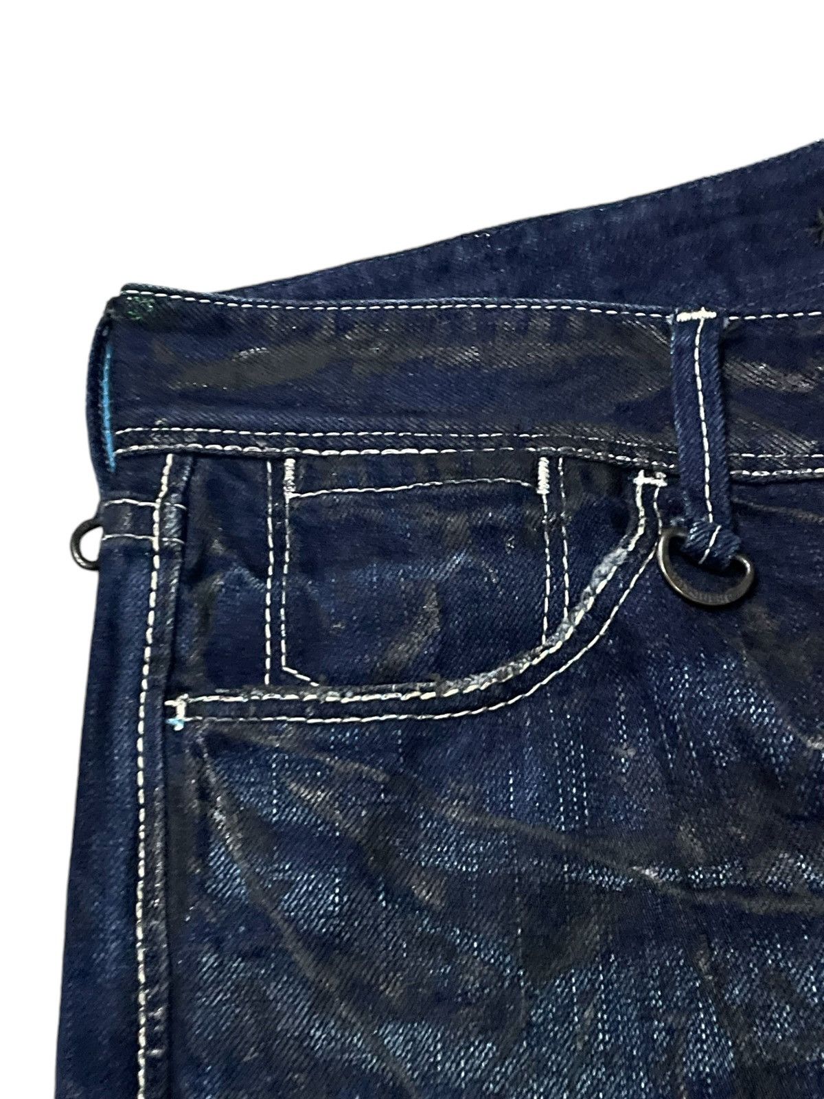 GOSTAR DE FUGA × Vanquish Vanquish Japan Paint Coated Flared Jeans Size US 32 / EU 48 - 8 Thumbnail
