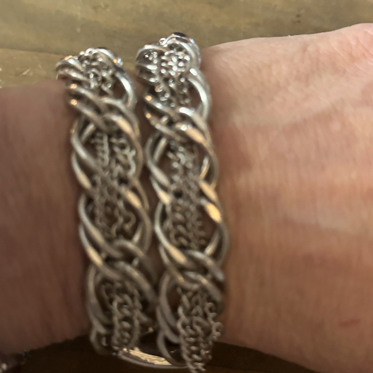 Other Silver tone multi chain stretch bracelet Size ONE SIZE - 3 Thumbnail