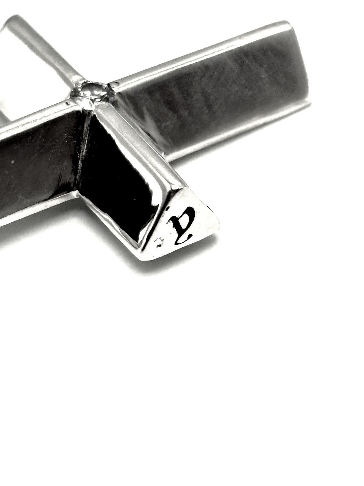 EYEFUNNY Eyefunny .925 Sterling Silver Diamond Cross Pendant Size ONE SIZE - 4 Thumbnail