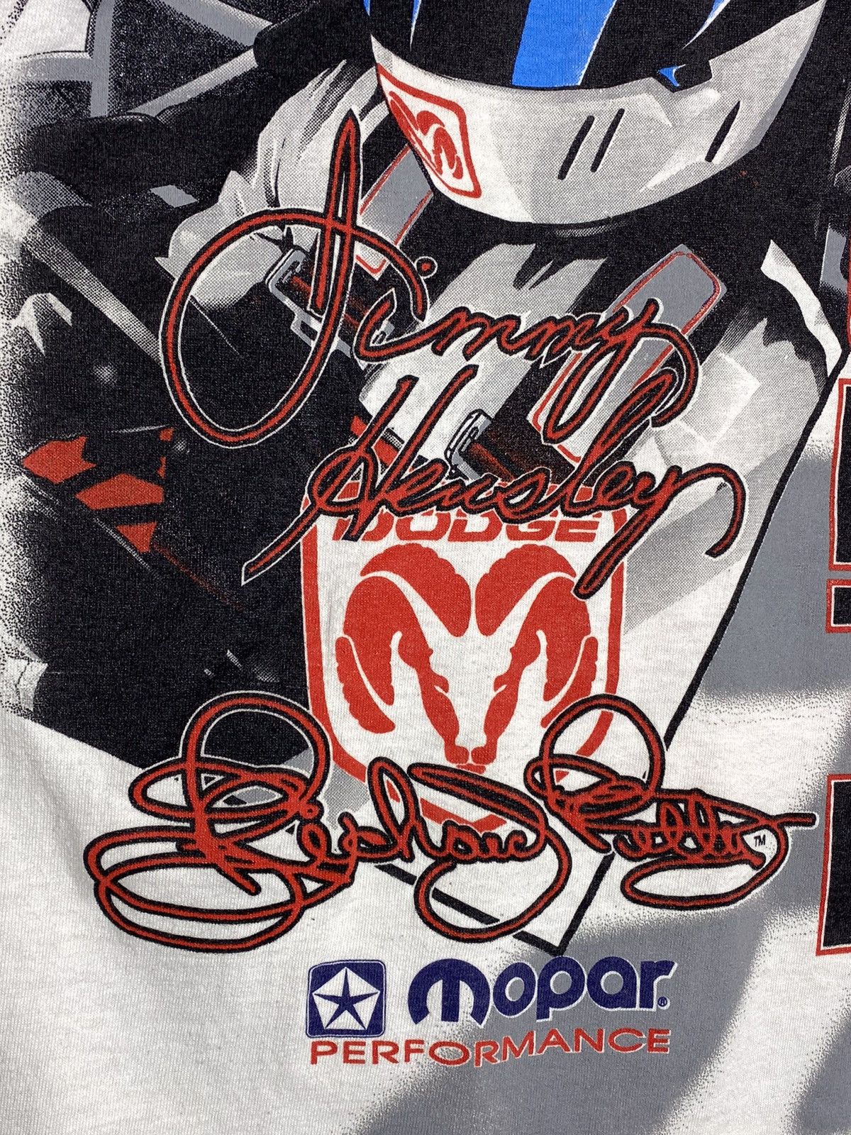 NASCAR 🔥 Y2K DODGE RAM NASCAR RACING TEE OVERPRINT USA MADE Size US XL / EU 56 / 4 - 6 Thumbnail
