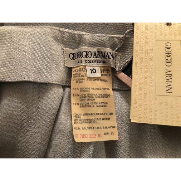 Giorgio Armani Giorgio Armani women's new sky blue dress pants size: 10 Size 32" / US 10 / IT 46 - 5 Thumbnail