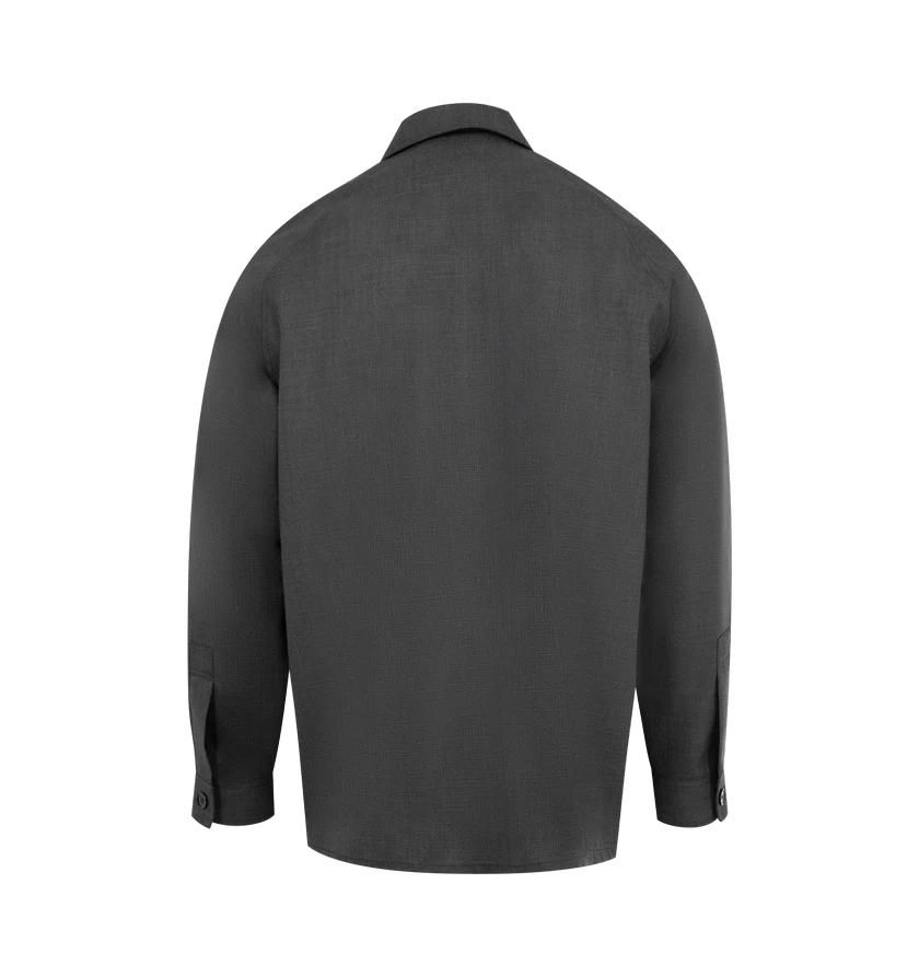 Lemaire o1h1sh11225 Light Tailored Overshirt in Dark Grey Size US S / EU 44-46 / 1 - 2 Thumbnail